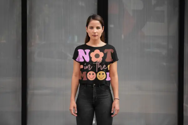 “Not in the Mood” Crop Top – Cute but Don’t Push It 🌸😑 - Image 3