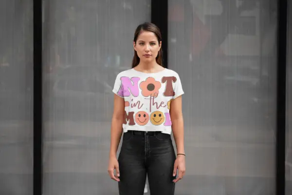 “Not in the Mood” Crop Top – Cute but Don’t Push It 🌸😑 - Image 6